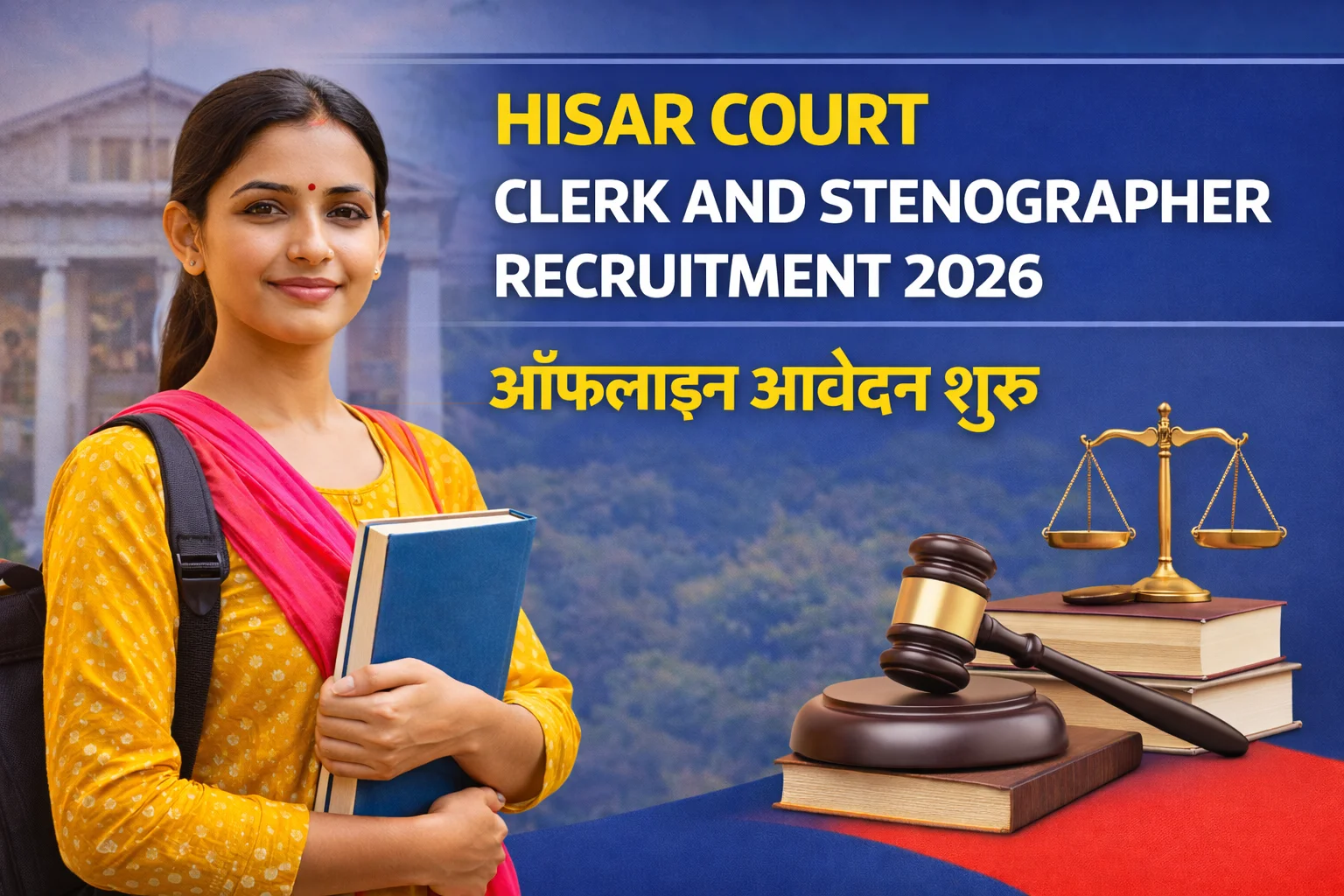 HISAR COURT CLERK AND STENOGRAPHER RECRUITMENT 2026