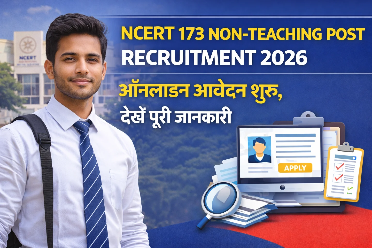 NCERT 173 Non-Teaching Post Recruitment 2026