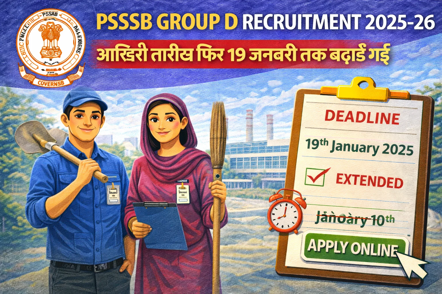 PSSSB Group D Recruitment 2025-26