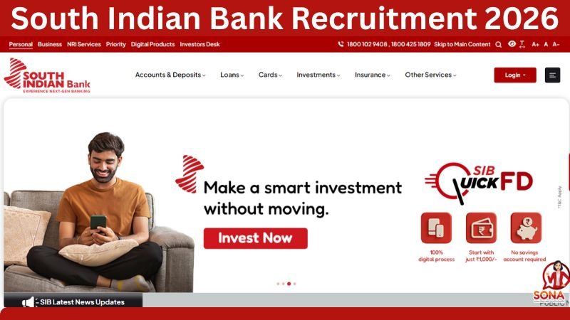 South Indian Bank Recruitment 2026