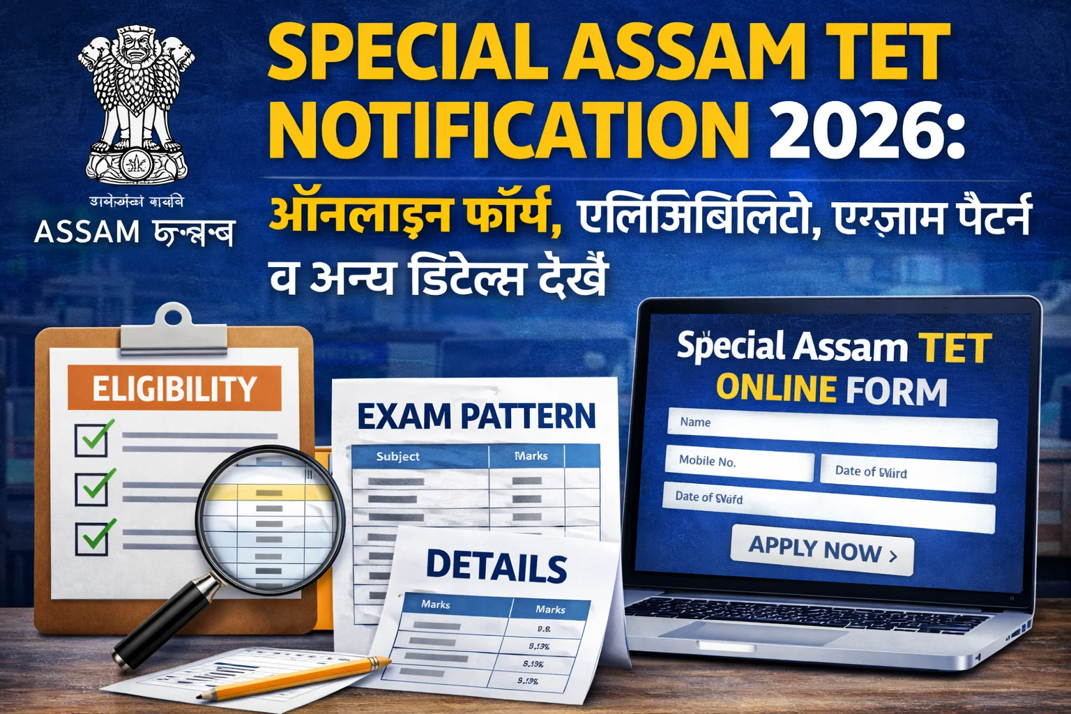 Special Assam TET Notification 2026