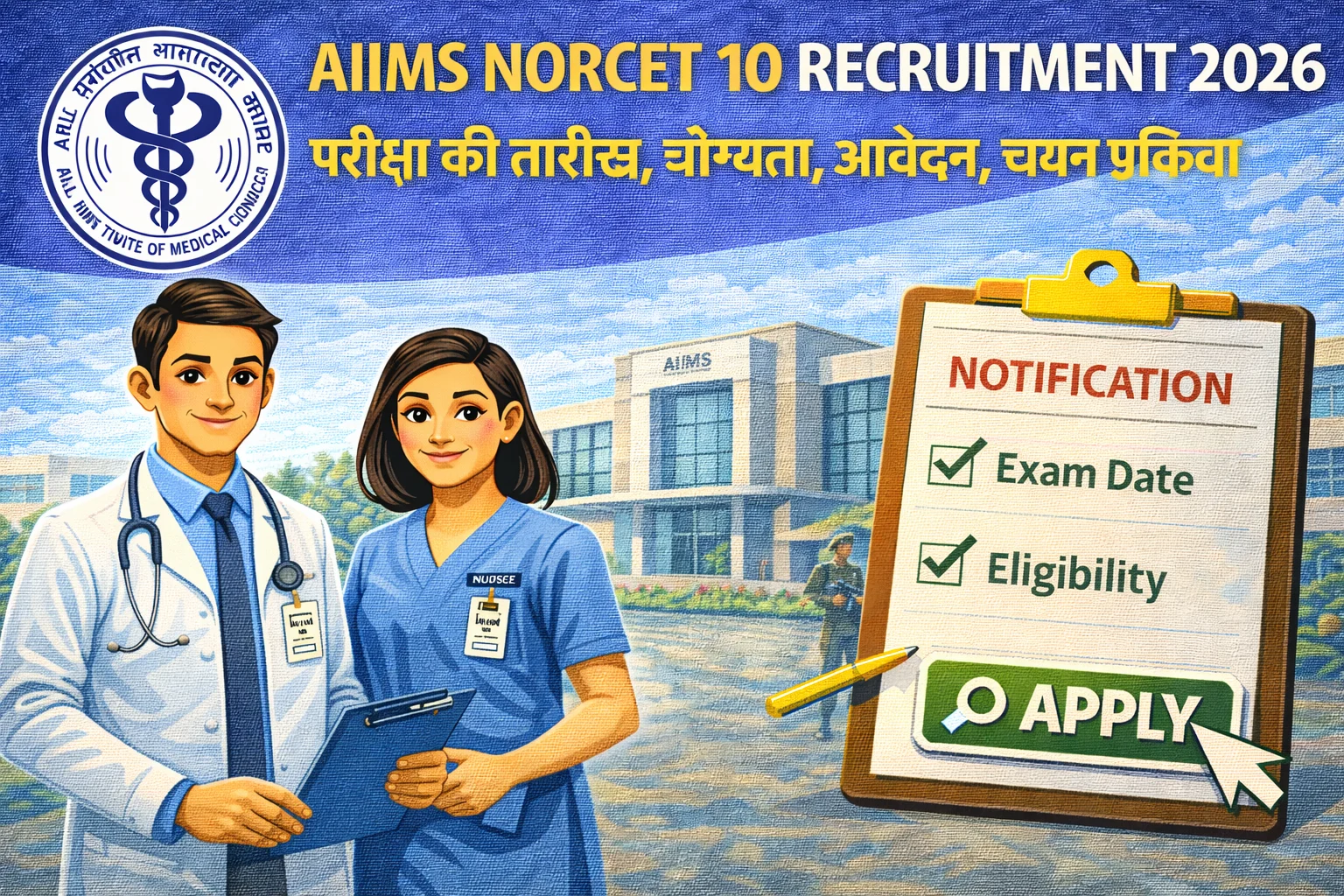 AIIMS NORCET 10 Recruitment 2026
