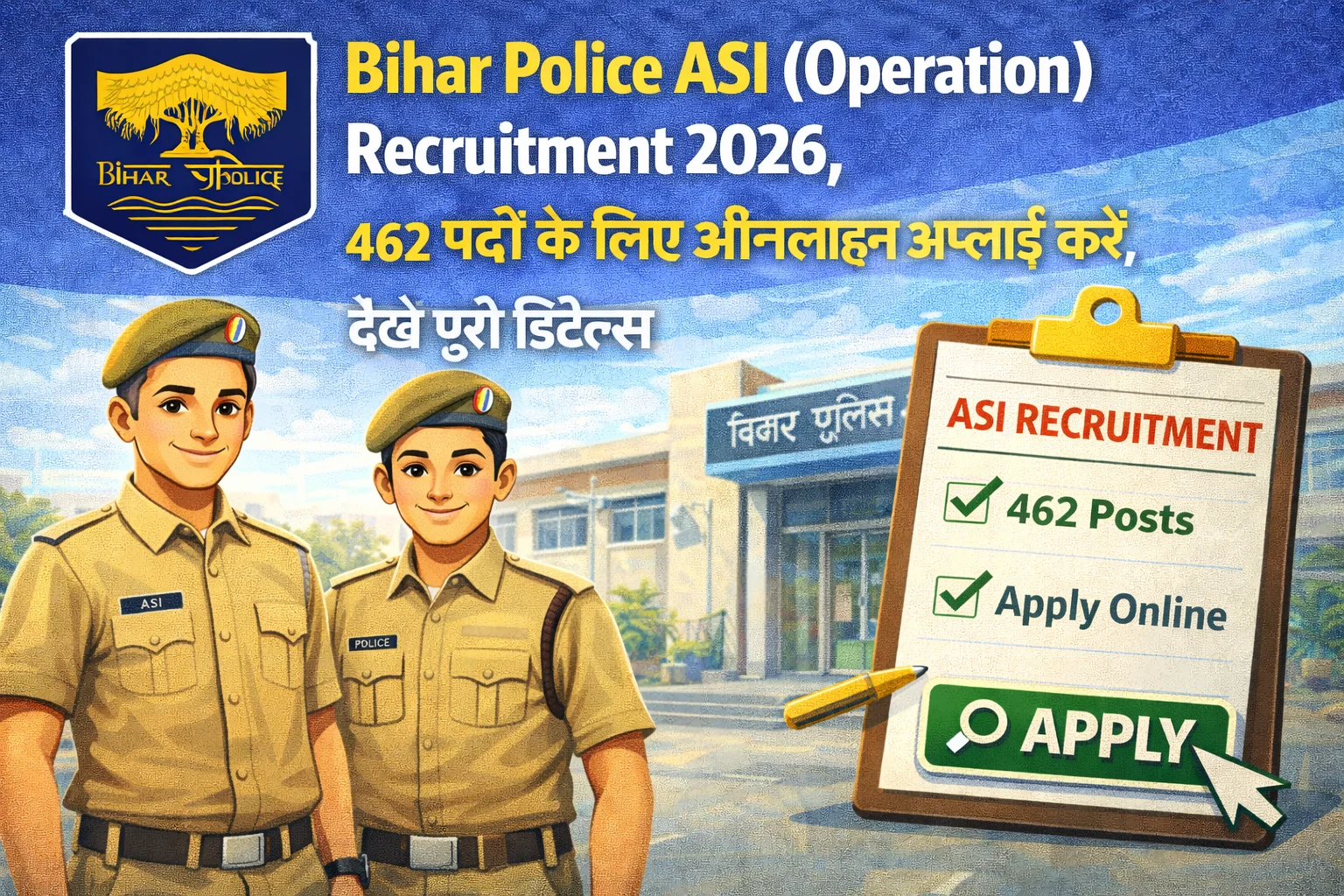 Bihar Police ASI (Operation) Recruitment 2026