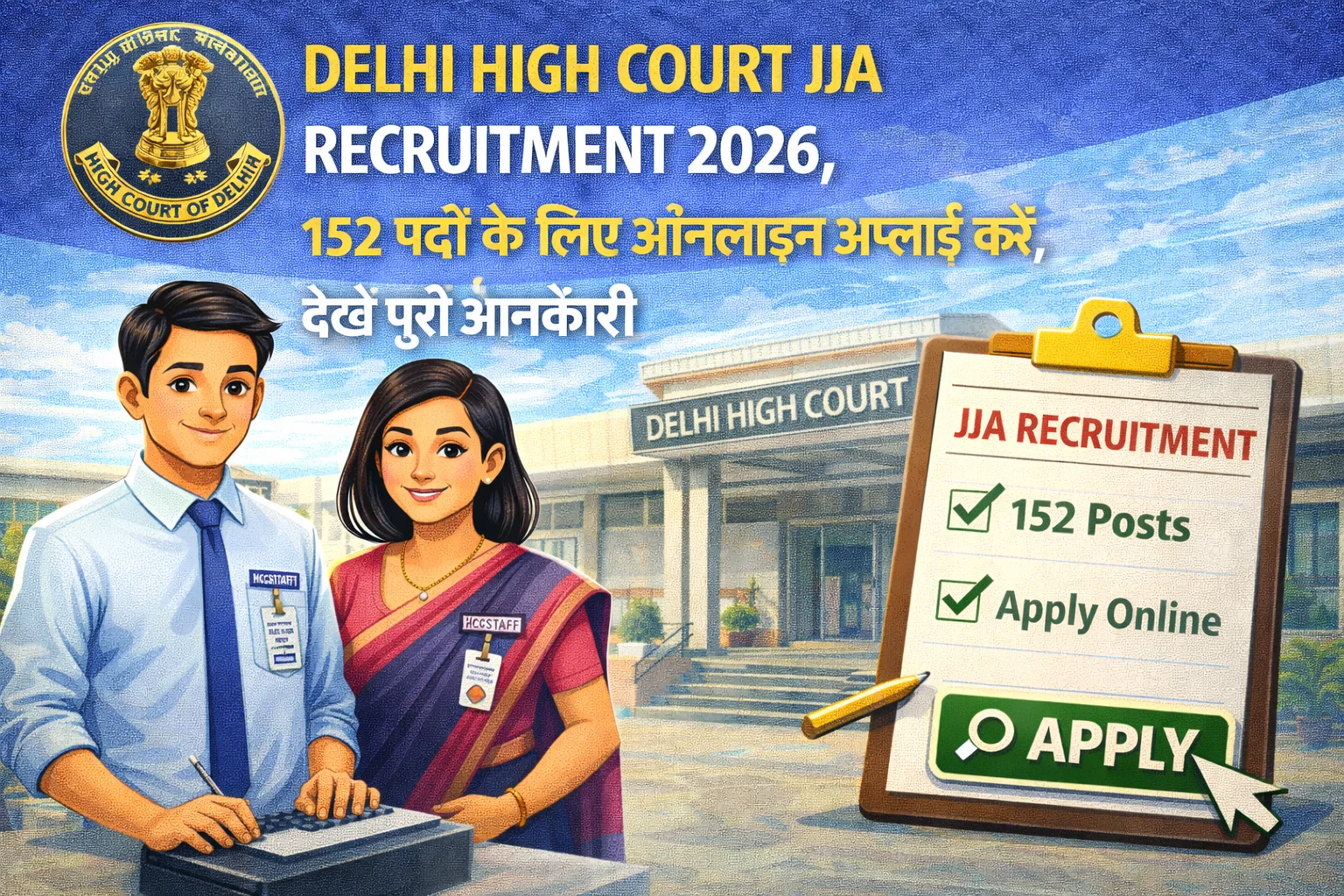 Delhi High Court JJA Recruitment 2026