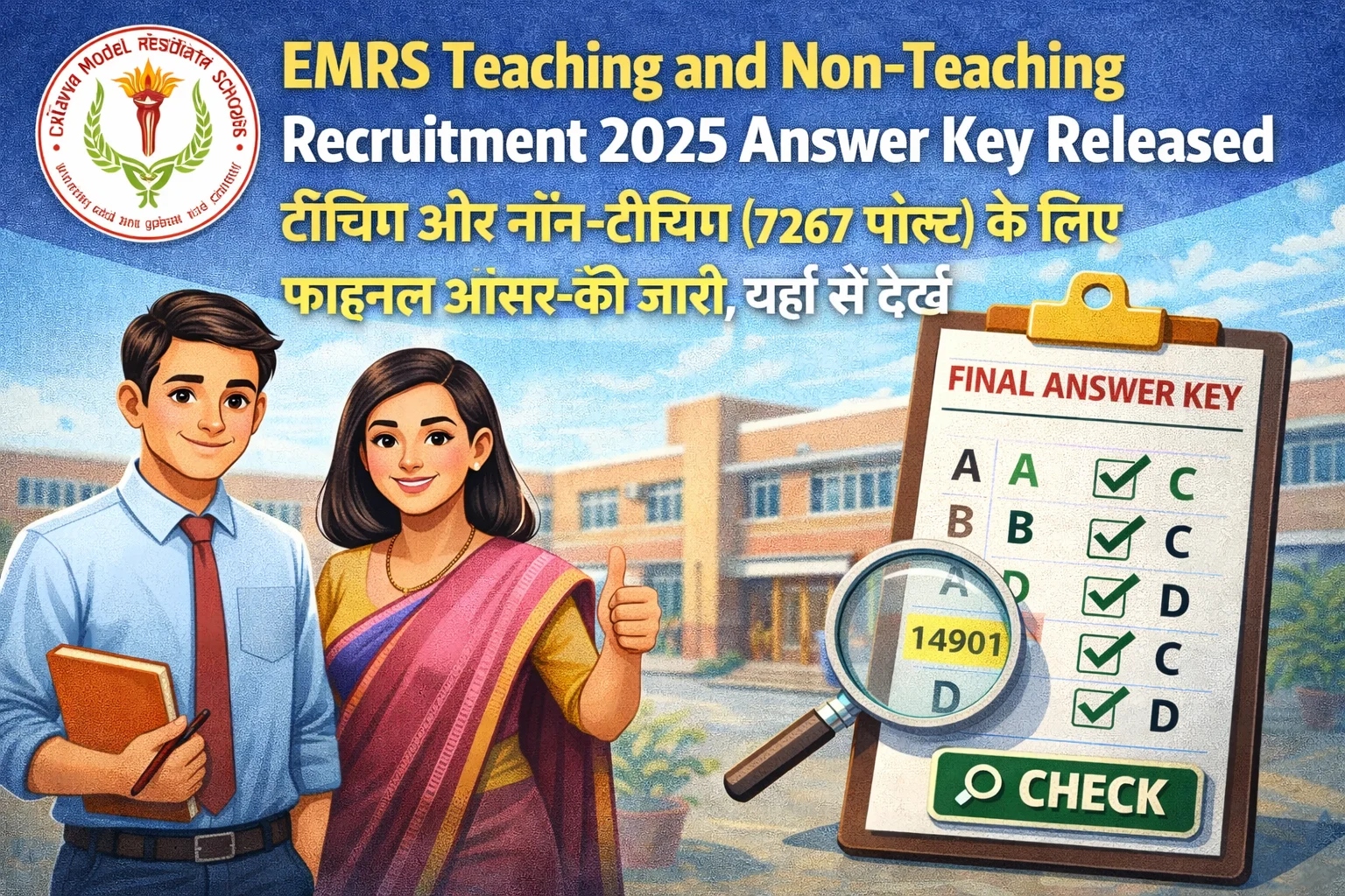 EMRS Teaching and Non-Teaching Recruitment 2025 Answer Key