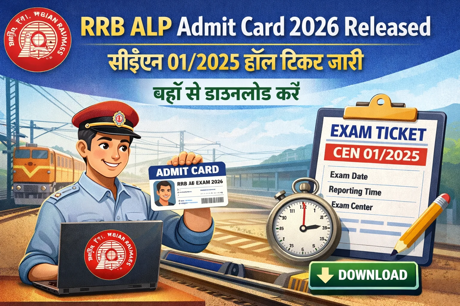 RRB ALP Admit Card 2026 Released